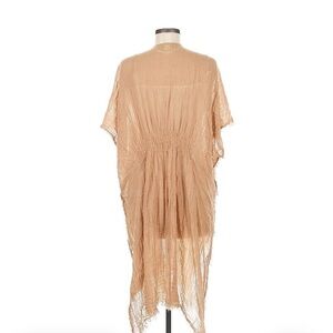 Tan Sheer Kimono Cover-Up